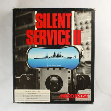 Silent Service II Amiga játék dobozának előlapja