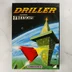 A Driller Commodore 64-es kiadásának színes illusztrációval ellátott doboza