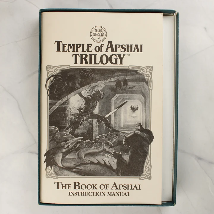 Temple of Apshai kézikönyv The Book of Apshai használati útmutató füzet