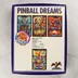 A Pinball Dreams játék dobozának hátoldala képernyőképekkel és leírással