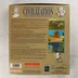 A Sid Meier's Civilization Amiga 1200 AGA verziós játék dobozának hátlapja