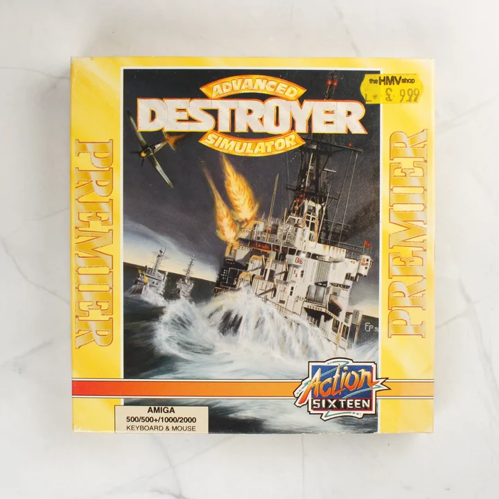 Advanced Destroyer Simulator Amiga játék dobozának előlapja