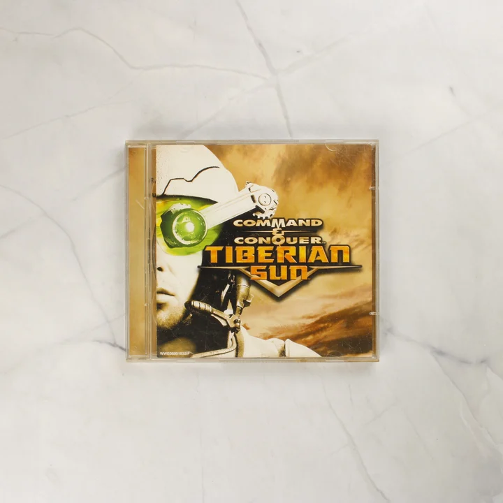 Command & Conquer Tiberian Sun CD-tok előlap A Command & Conquer Tiberian Sun játék CD-tokjának előlapja