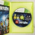 A nyitott zöld műanyag tok a LEGO Dimensions Xbox 360 játéklemezzel
