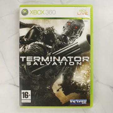 A Terminator Salvation Xbox 360 játék előlapi borítója a zöld tokban