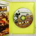 Nyitott Xbox 360 tok a Baja: Edge of Control játéklemezzel és kiskönyvvel