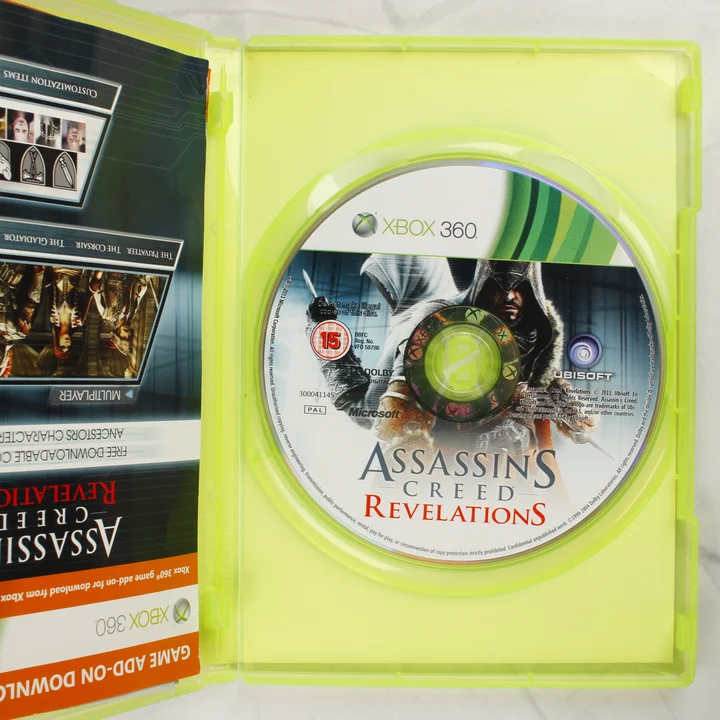 Assassin's Creed Revelations Special Edition Xbox 360 nyitott tok a lemezzel és kiskönyvvel
