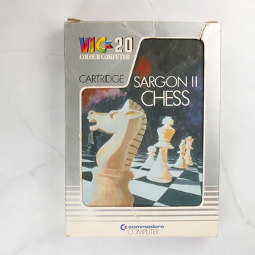 Sargon II Chess videójáték doboza Commodore VIC-20-hoz