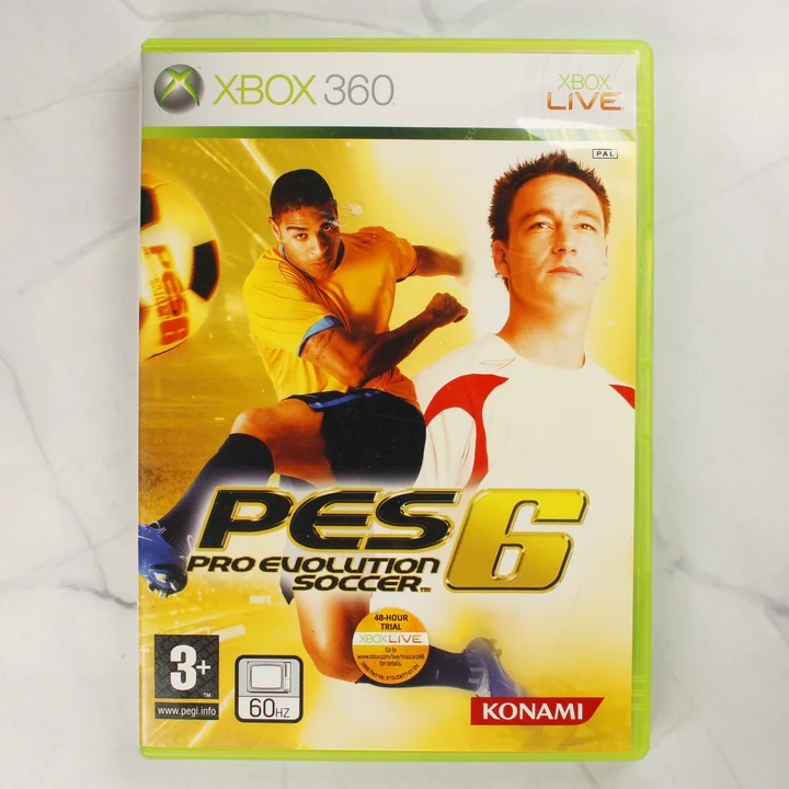 A Pro Evolution Soccer 6 Xbox 360 videójáték tokjának előlapja