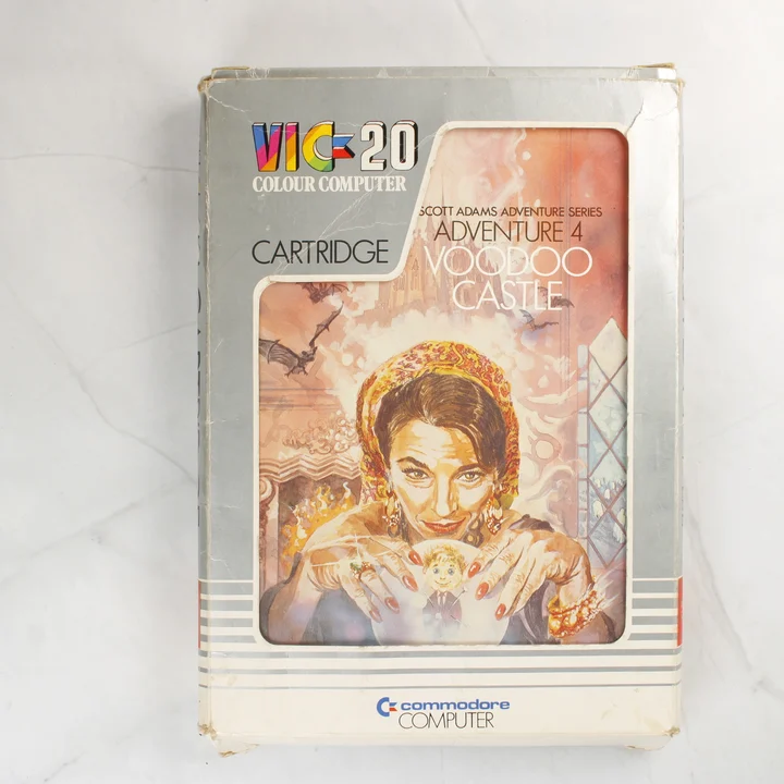 Voodoo Castle videójáték doboza Commodore VIC-20 számítógéphez
