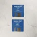 Két darab kék színű 3,5 colos Amiga floppy lemez Birds of Prey felirattal