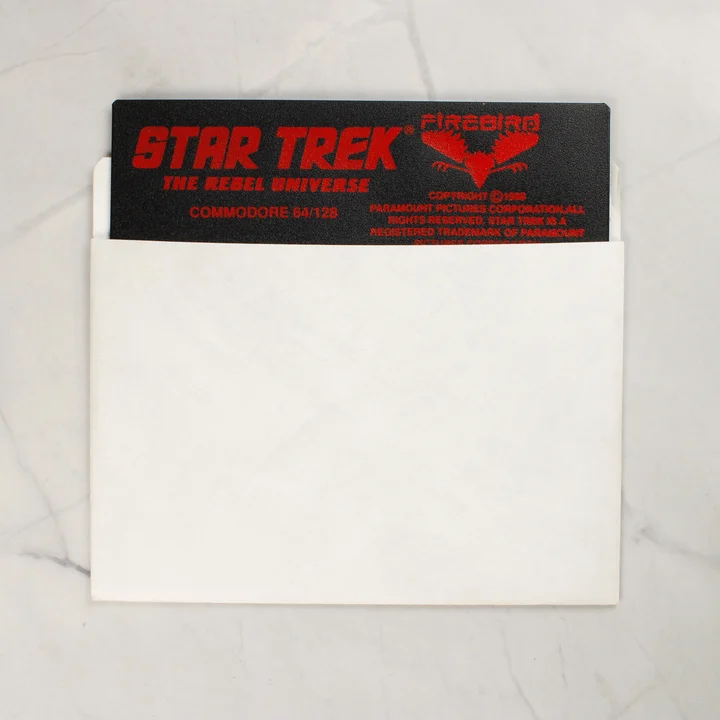 Star Trek: The Rebel Universe 5,25 colos floppy lemez fehér papírtokban