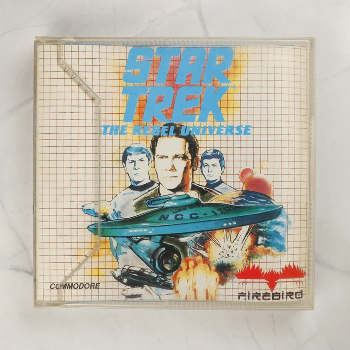Star Trek: The Rebel Universe Commodore 64 játék műanyag tokban, elölnézet