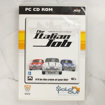 The Italian Job PC CD-ROM játék előlapja fehér műanyag tokban