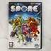 A Spore videójáték előlapi borítója a színes lényekkel és a logóval