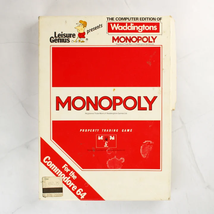 Waddingtons Monopoly Commodore 64 játék dobozának eleje