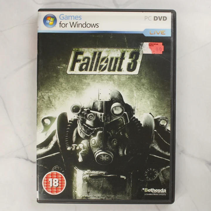 Fallout 3 PC játék előlap A Fallout 3 PC-s játék borítójának előlapja a tokban