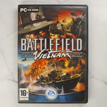 A Battlefield Vietnam PC-s videójáték tokjának előlapja