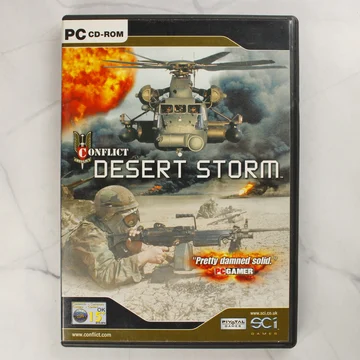 A Conflict: Desert Storm PC játék elülső borítója a tokban