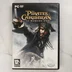 A Pirates of the Caribbean: At World's End PC játék elülső borítója Jack Sparrow kapitány képével