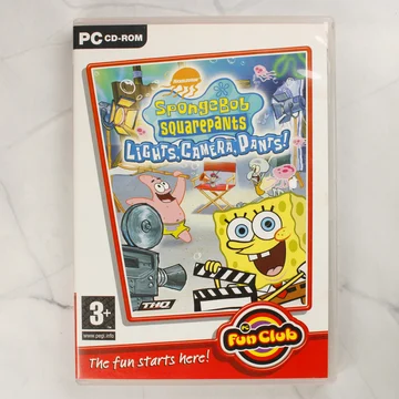A SpongeBob SquarePants: Lights, Camera, Pants! PC játék tokjának előlapja