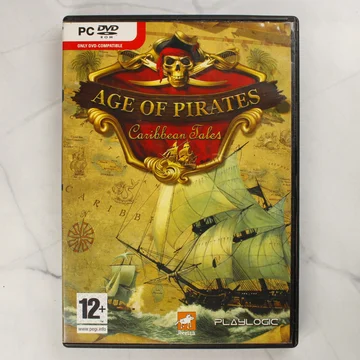 Az Age of Pirates: Caribbean Tales PC videójáték elülső borítója a tokban