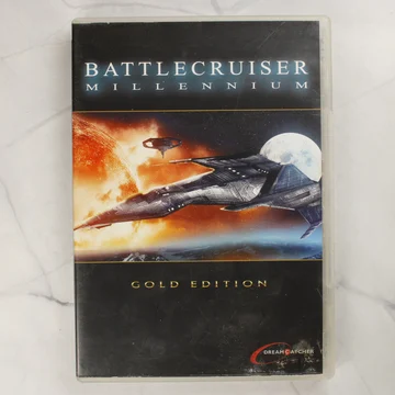 A Battlecruiser Millennium Gold Edition PC-s videójáték tokjának előlapja