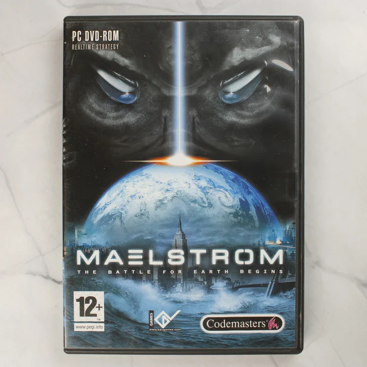 Maelstrom PC játék előlap A Maelstrom PC-s videójáték tokjának előlapja a borítóval