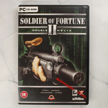 A Soldier of Fortune II: Double Helix PC-s játék tokjának előlapja