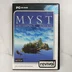 A Myst Masterpiece Edition PC-s videójáték előlapi borítója fekete tokban
