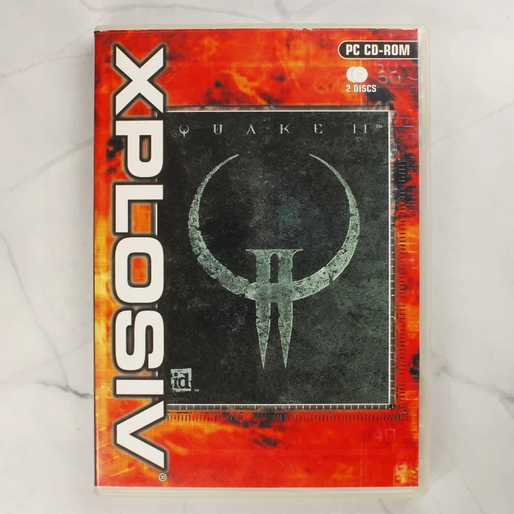 A Quake II PC-s videójáték Xplosiv kiadásának előlapi borítója