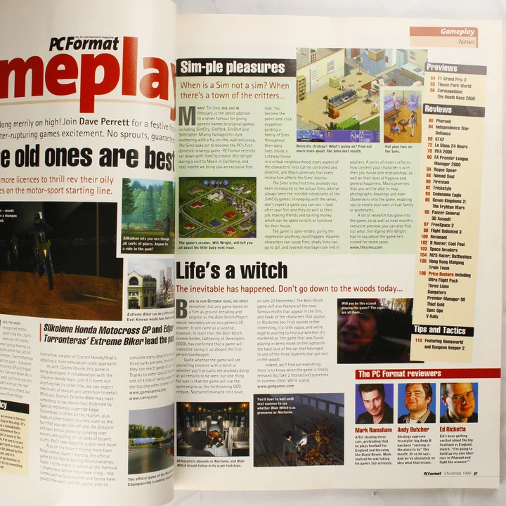 PC Format magazin belső oldal játék hírek A PC Format magazin belső oldala játékismertetőkkel és hírekkel