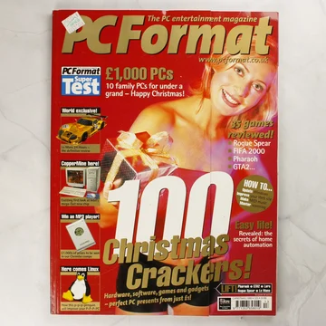 A PC Format magazin 1999. karácsonyi számának piros borítója