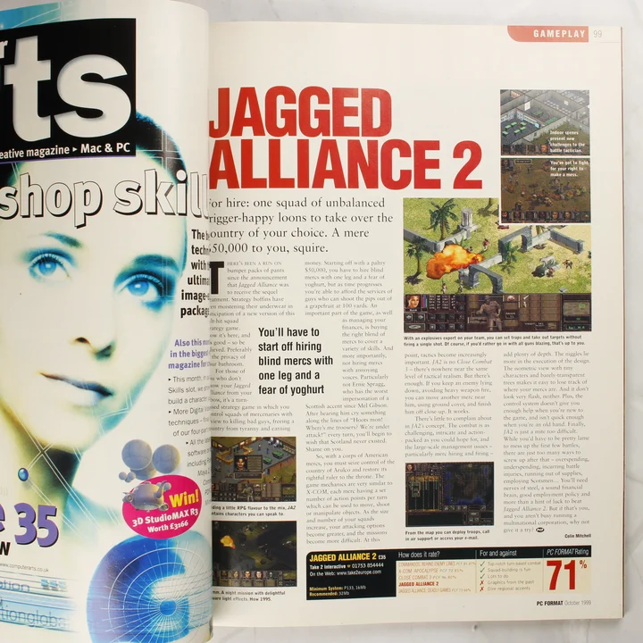 PC Format magazin Jagged Alliance 2 cikk A Jagged Alliance 2 játékismertetője a PC Format magazinban
