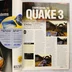 A PC Format magazin belső oldala a Quake 3 Arena játékról szóló cikkel