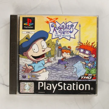 A Rugrats in Paris: The Movie PlayStation játék előlapja a műanyag tokban