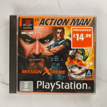 Action Man: Mission Xtreme PlayStation játék tokban, elölnézetből