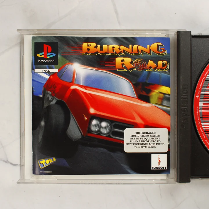 A Burning Road PlayStation játék használati útmutatója
