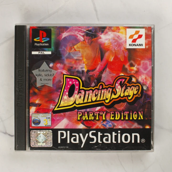 Dancing Stage Party Edition előlap A Dancing Stage Party Edition PlayStation játék előlapja a tokban