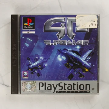 A G-Police PlayStation Platinum kiadásának előlapja a tokban