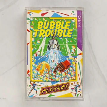 A Bubble Trouble videójáték tokjának előlapja a színes borítóval