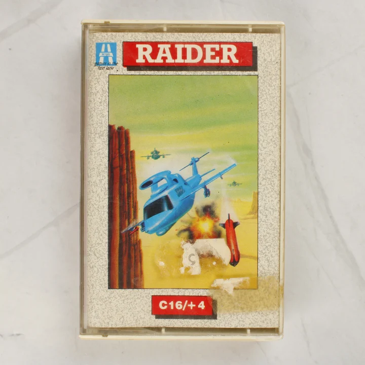 A Raider videójáték tokos kiadása Commodore C16 és Plus/4 platformra