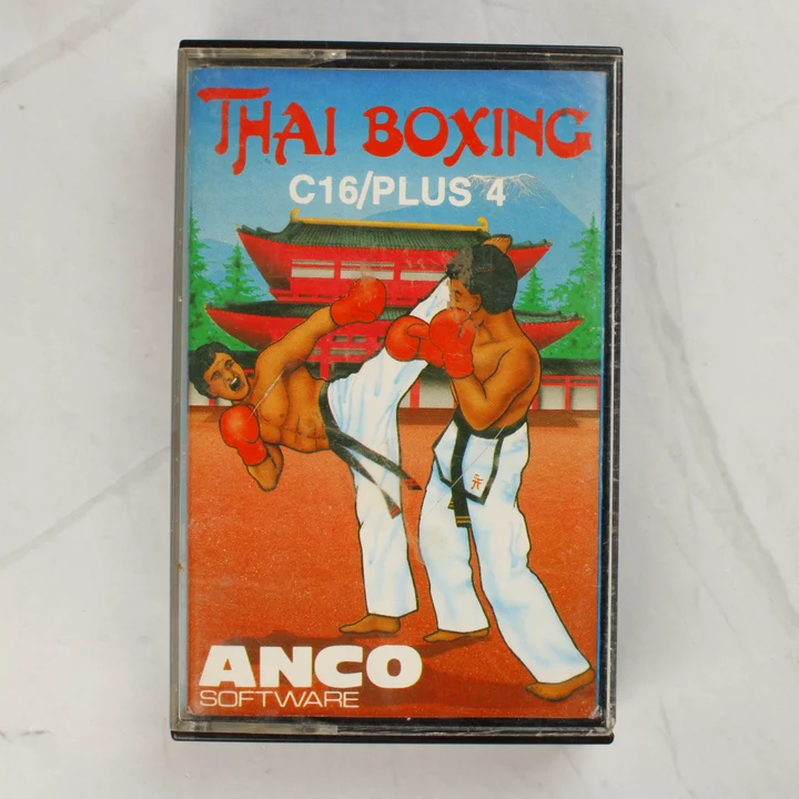 A Thai Boxing videójáték színes papírborítója a műanyag tokban