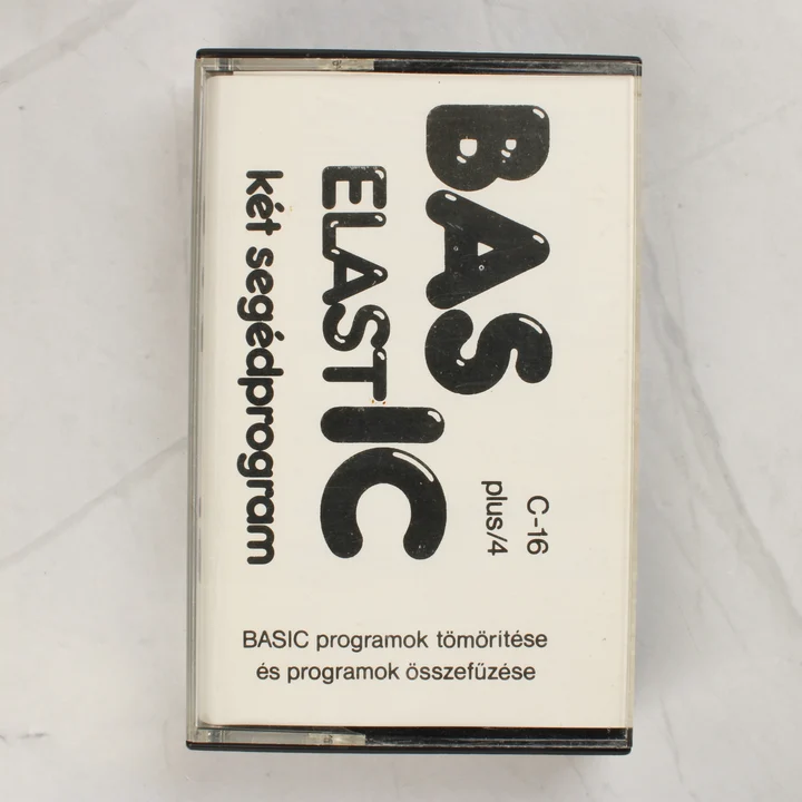 BASIC Elastic segédprogramok Commodore 16 és Plus/4 számítógépekhez, kazettás tokban