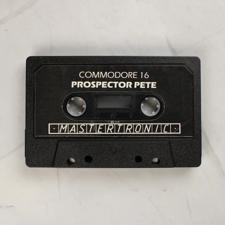 A Prospector Pete játék fekete adathordozó kazettája