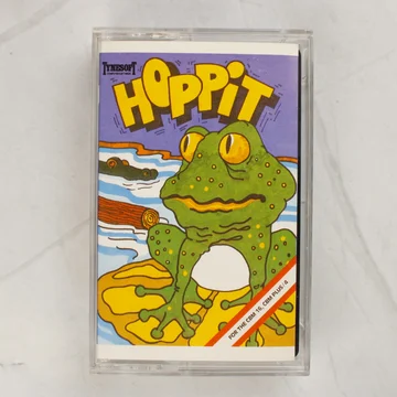 Hopp-It videójáték tokban, elölnézetből