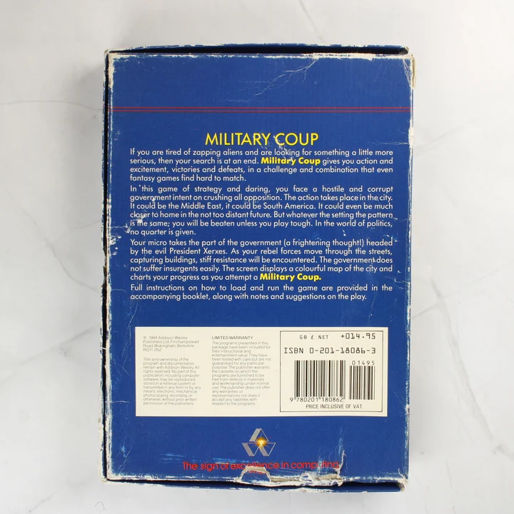 Military Coup doboz hátoldal Military Coup játék dobozának hátoldala