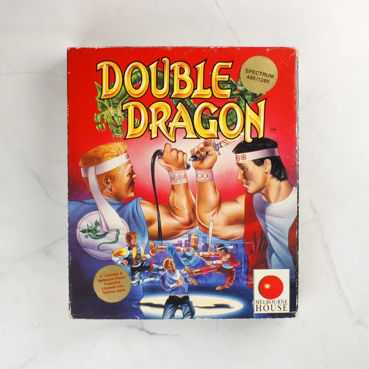 Double Dragon ZX Spectrum játék dobozának előlapja