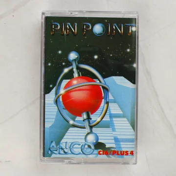 A Pin Point videójáték kazetta előlapja a műanyag tokban