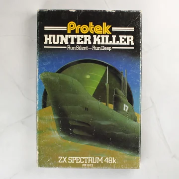 A Protek Hunter Killer videójáték dobozának előlapja tengeralattjáró grafikával